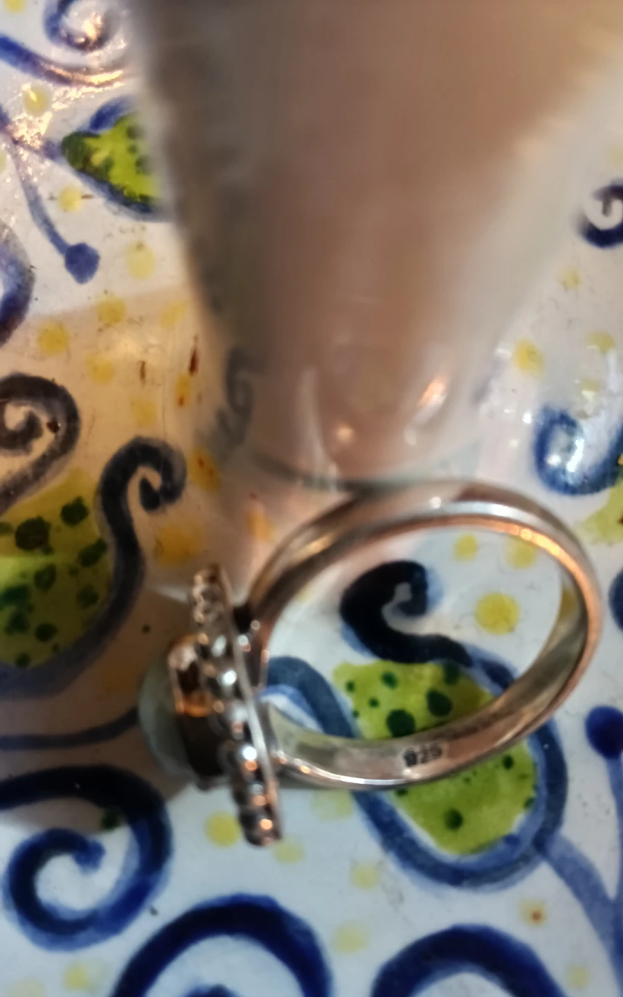 925 Sterling Silver Larimar Ring - photo 5
