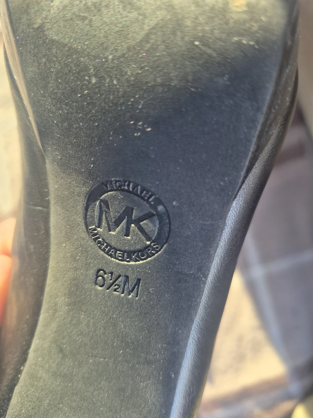 Michael Kors Black Leather Heels Size 6.5M - photo 3