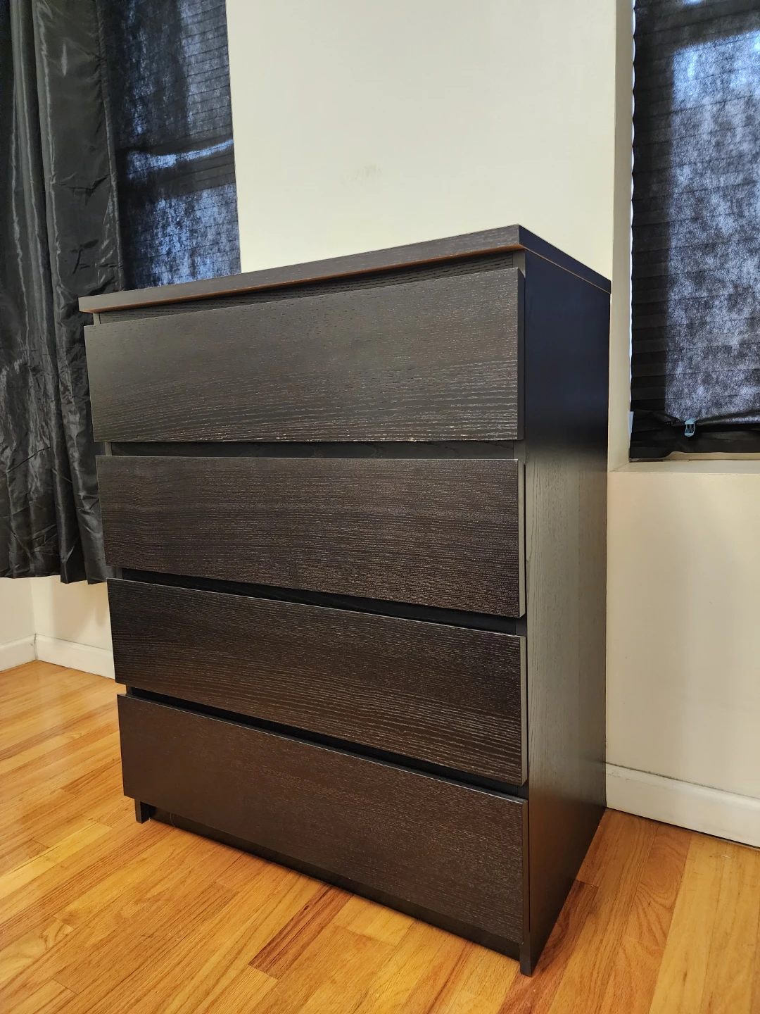 IKEA Malm 4-Drawer Dresser Black-Brown - photo 2