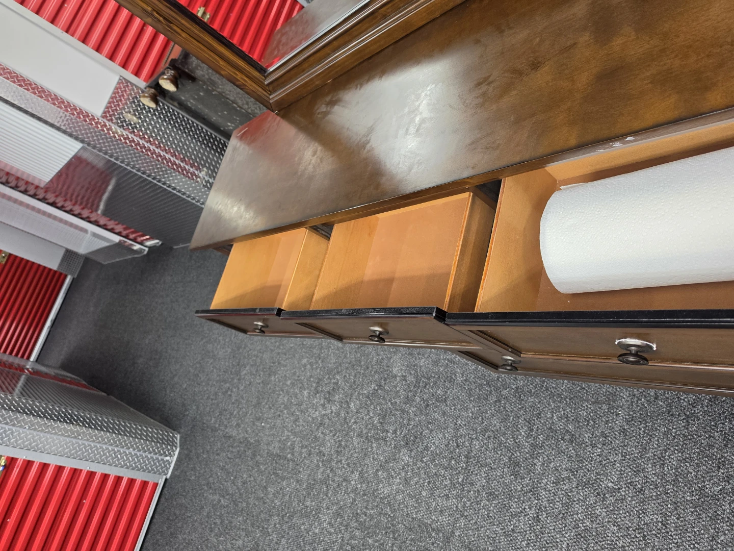 Wooden Dresser with Mirror - photo 5