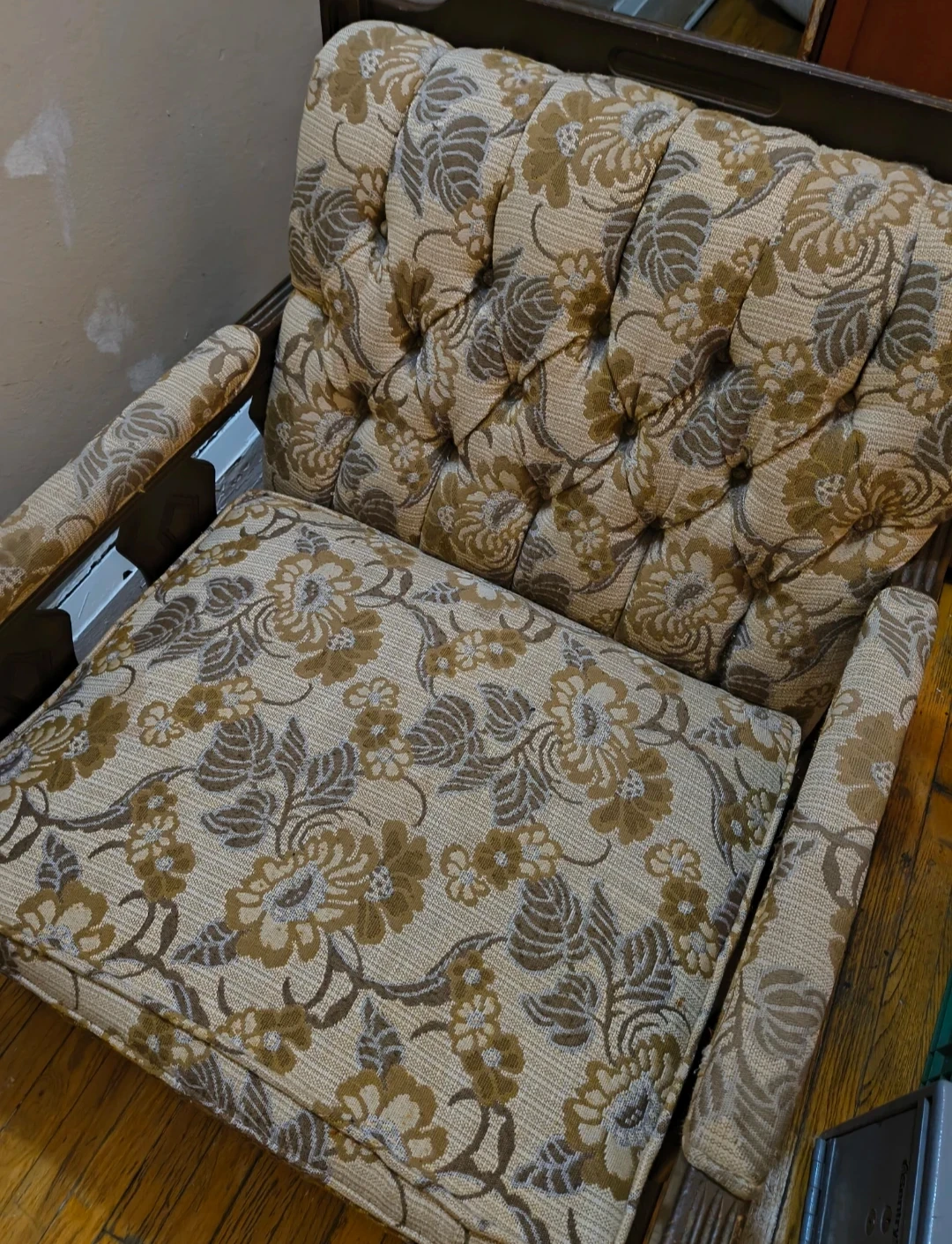 Vintage Floral Armchair