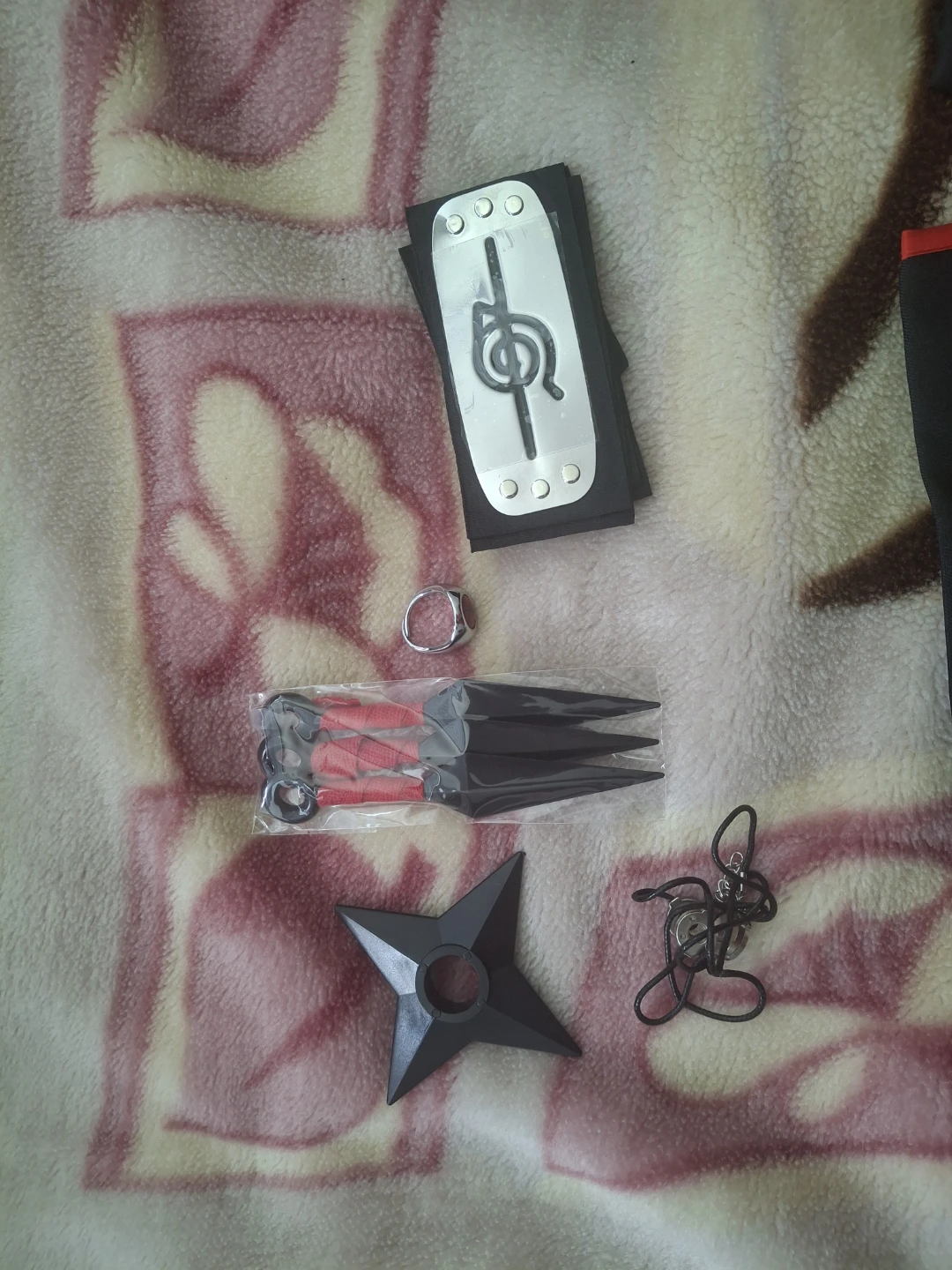 Naruto Akatsuki Cloak and Cosplay Accessory Set