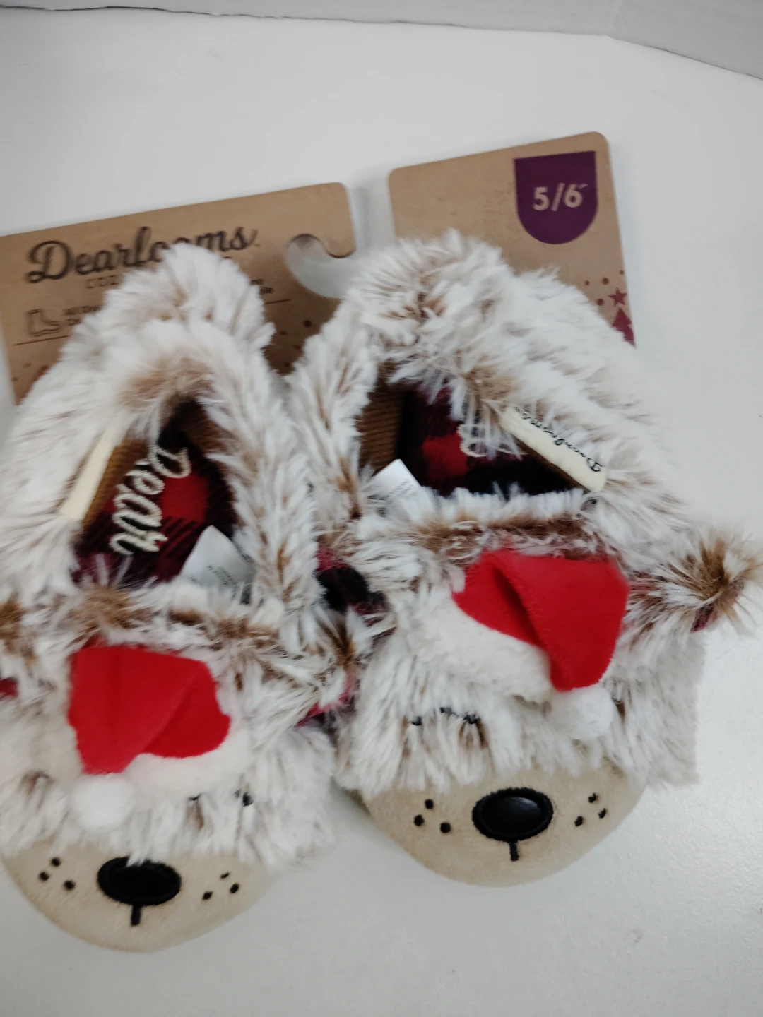 Dearfoams Lil Bear Holiday Slippers Size 5/6 - photo 3