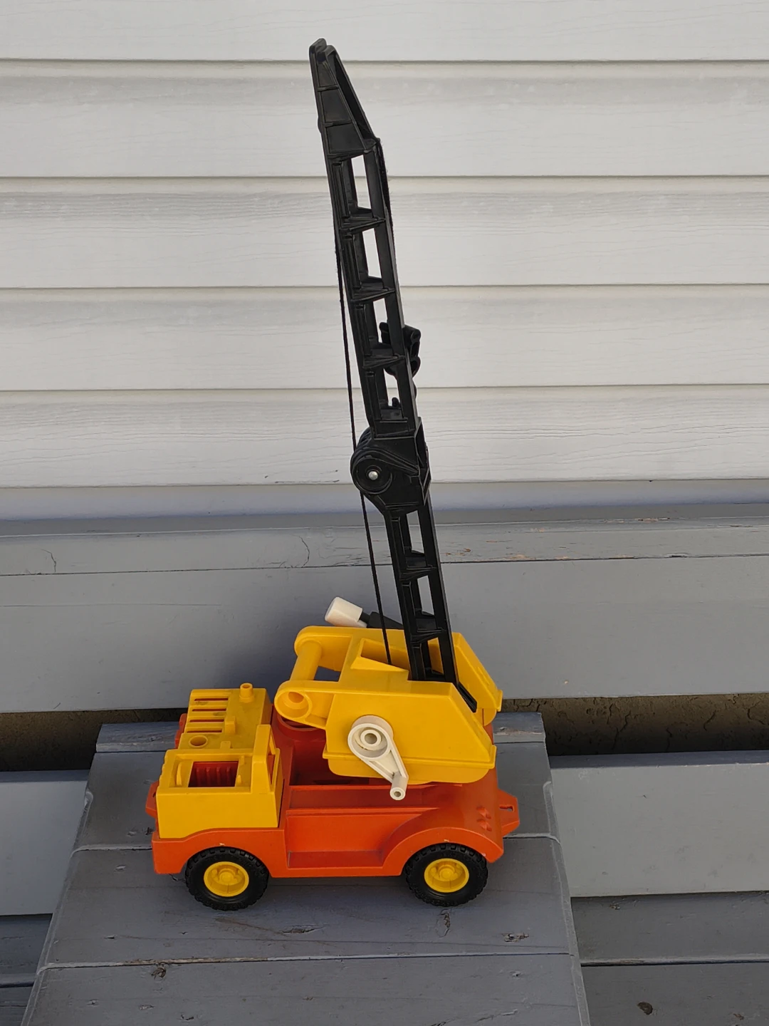 Vintage Fisher-Price Plastic Crane Truck
