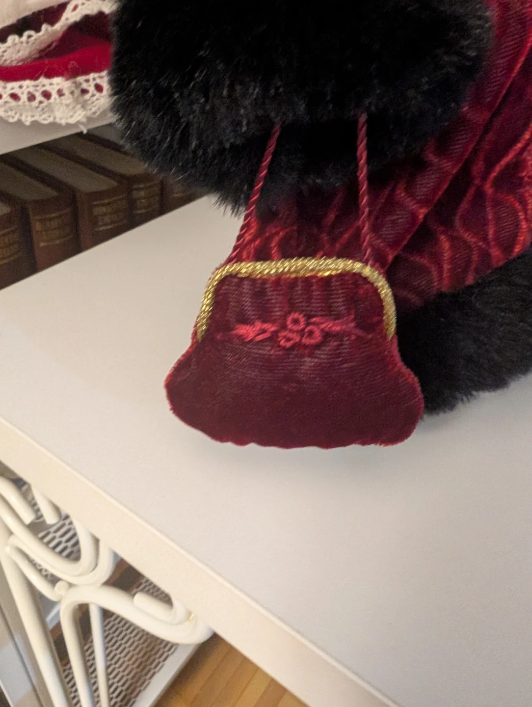 Russ Berrie Plush Teddy Bear with Burgundy Coat - photo 2