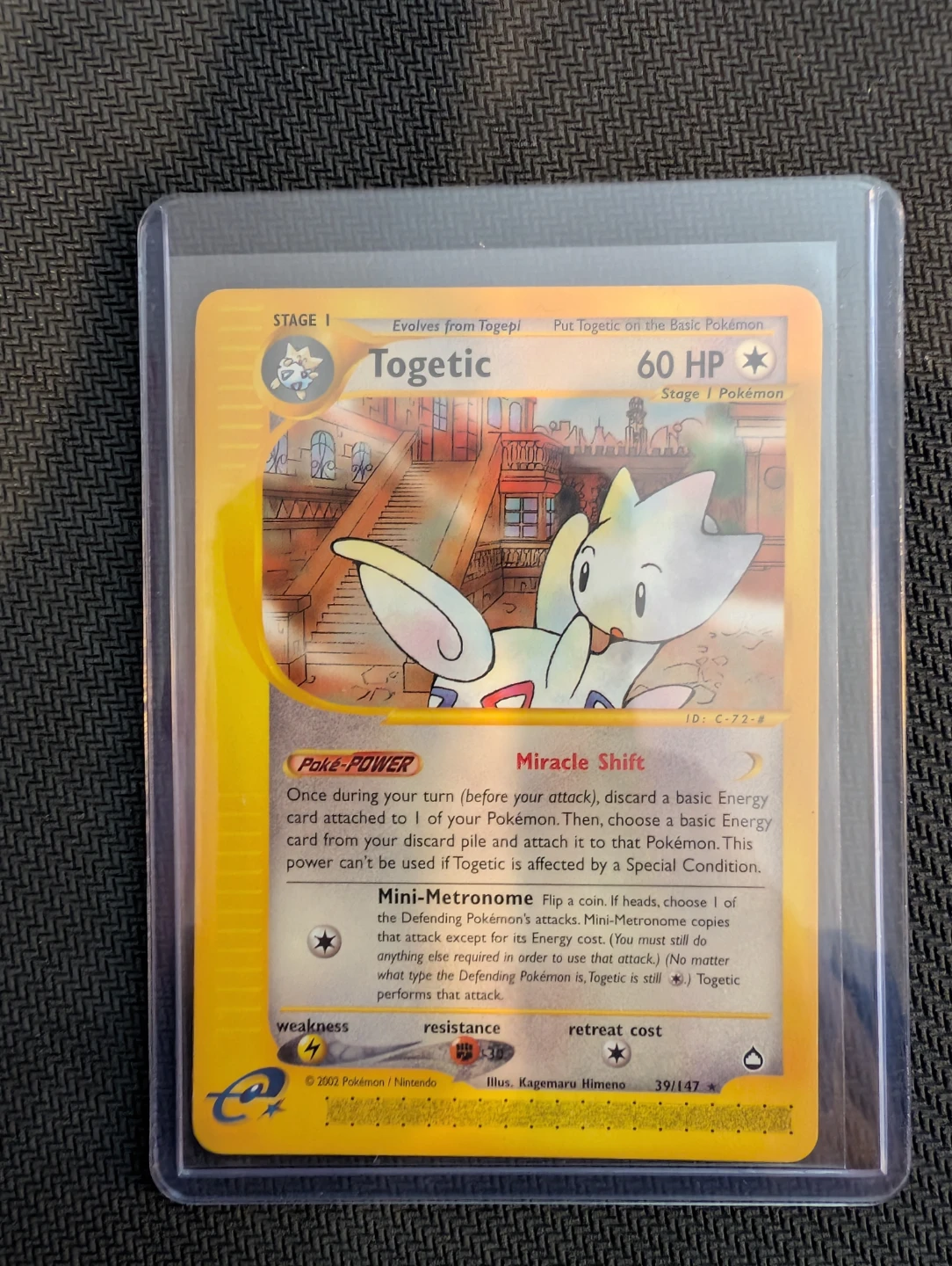 Togetic Aquapolis Rare 39/147 - Pokemon Card - photo 3