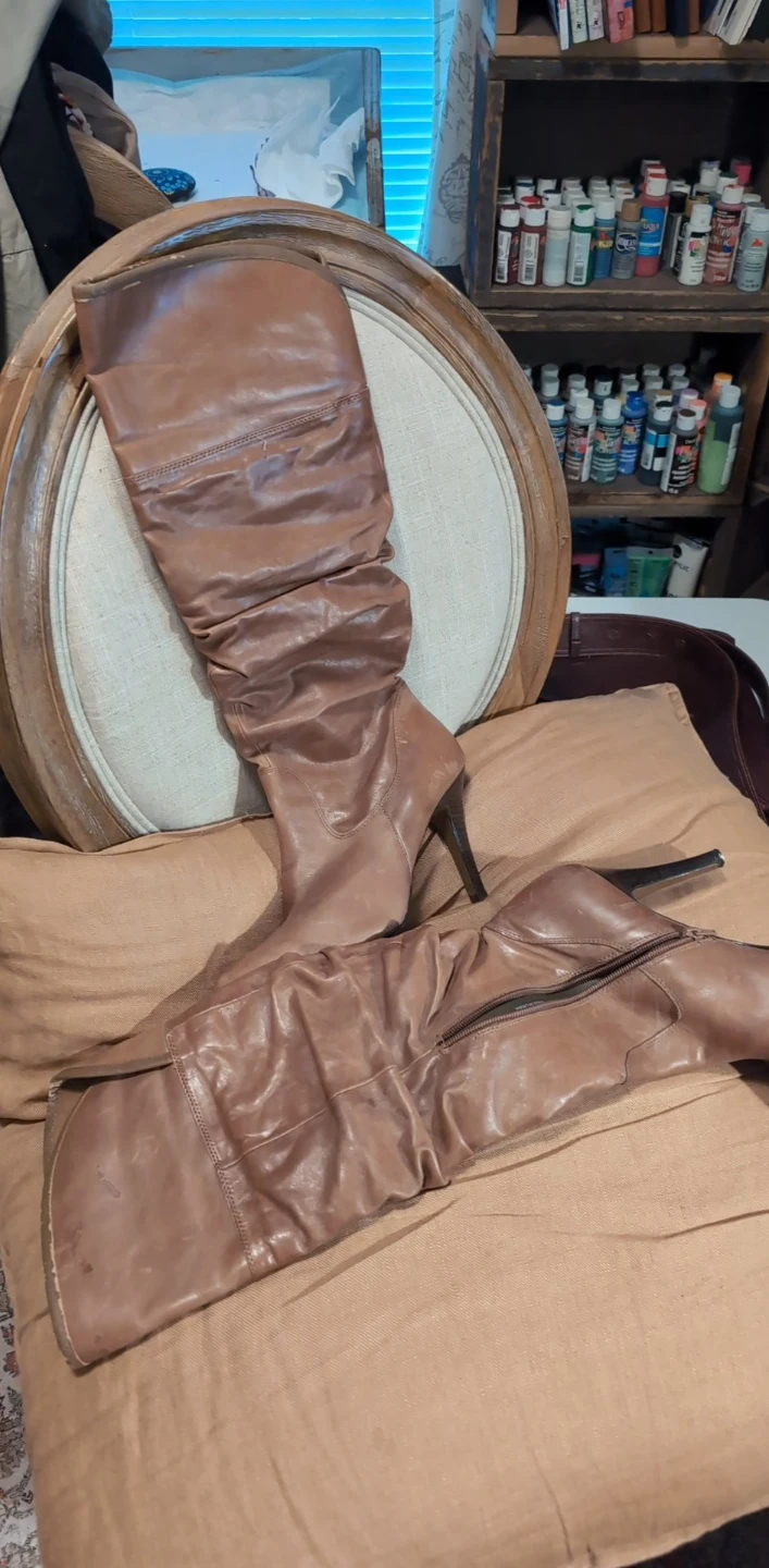 ALDO Brown Slouchy Knee-High Boots