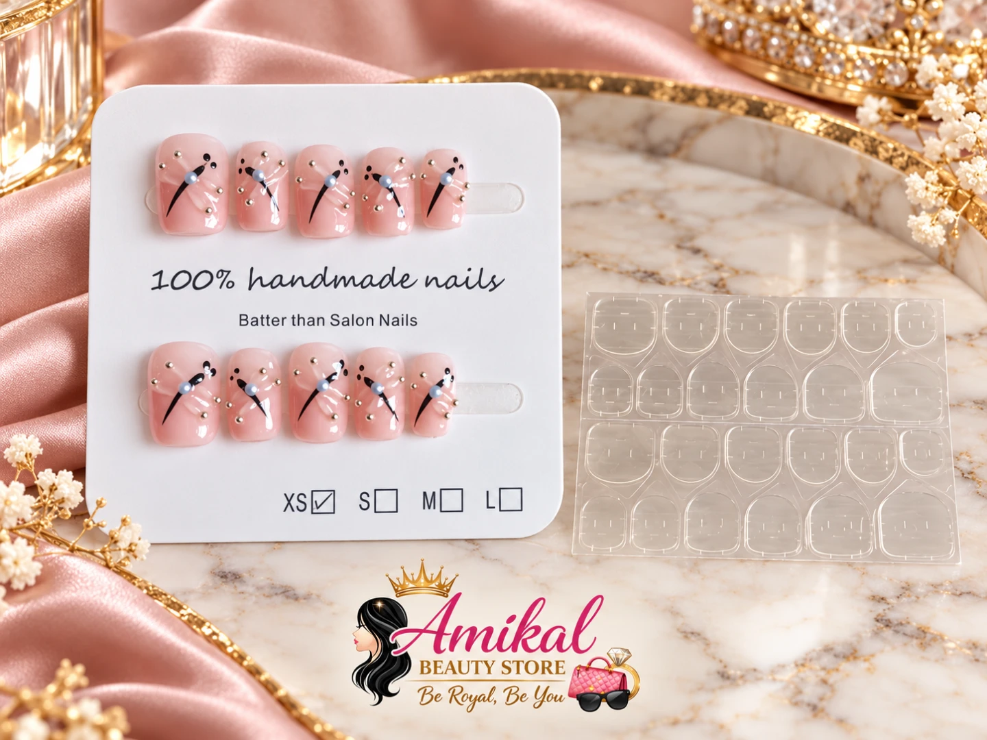 Amikal Beauty Store Handmade Press-on Nails XS