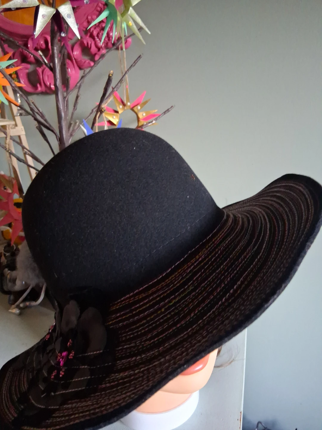 Liz Claiborne Black Felt Hat - photo 2