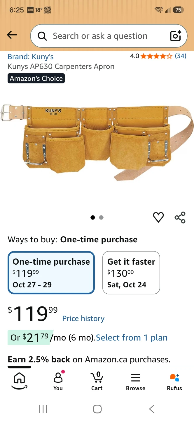 Kuny's AP-630 Carpenters Apron - photo 3