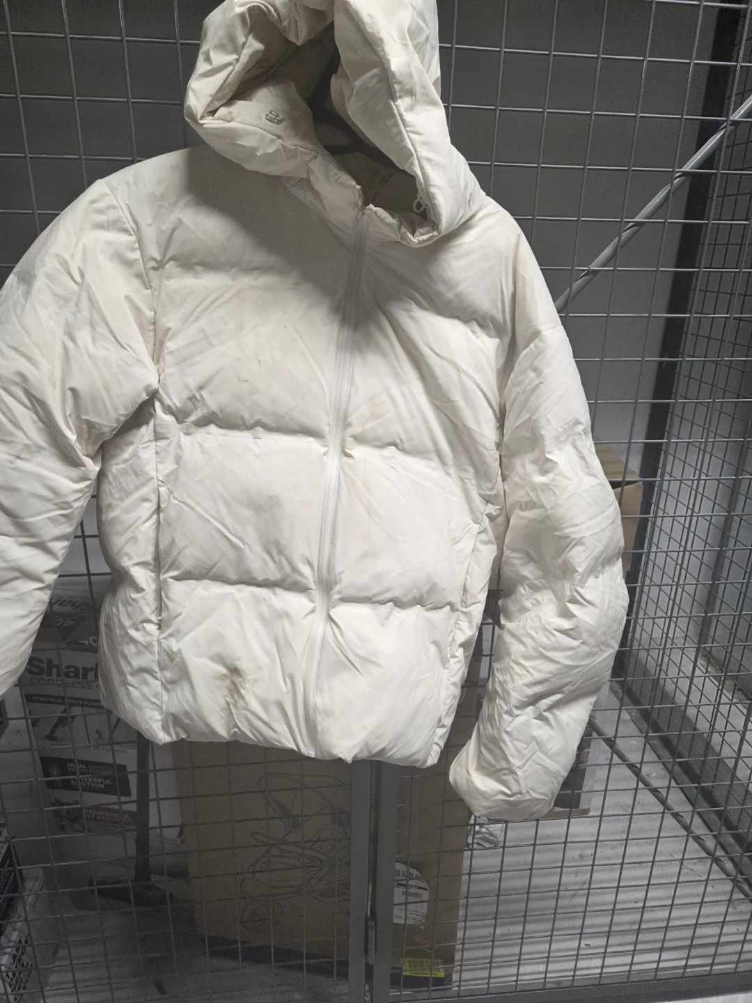 Uniqlo Hooded Puffer Jacket Off-White