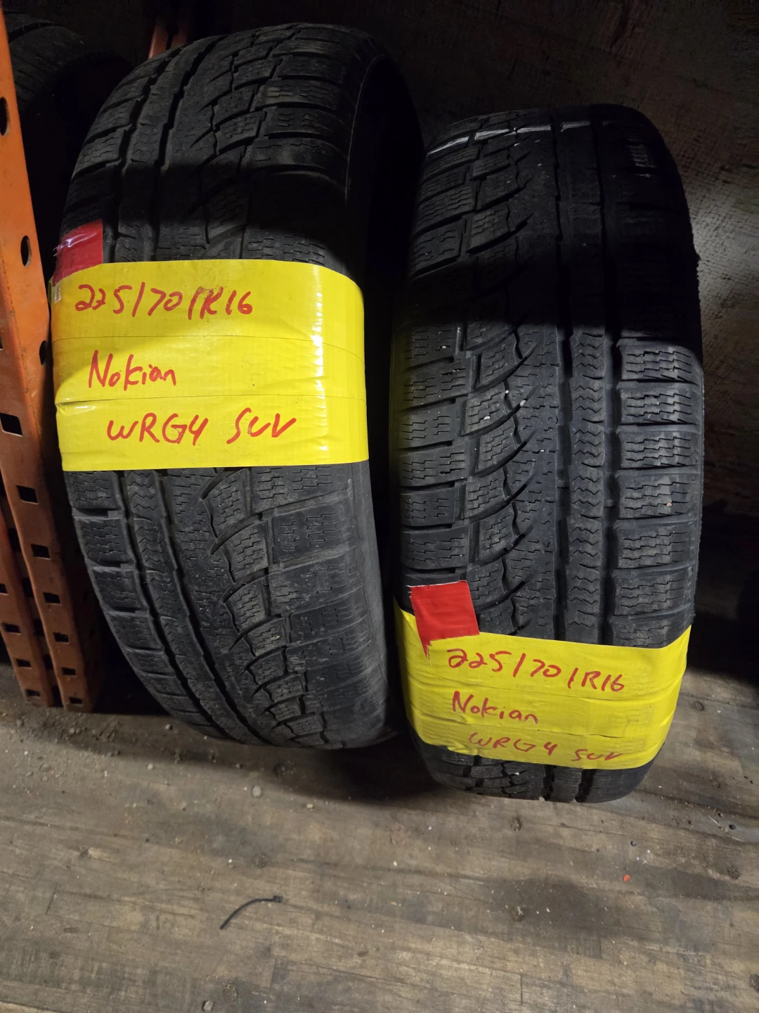2 Nokian WRG4 SUV Tires 225/70R16
