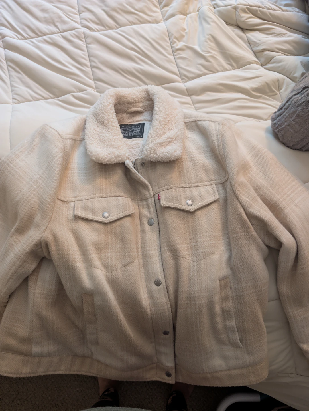 Levi's Sherpa-Lined Plaid Jacket - photo 2