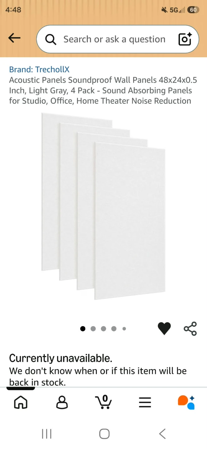 TrechollX Acoustic Wall Panels 4-Pack
