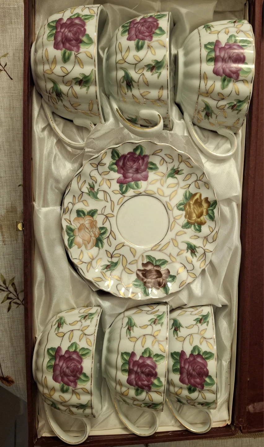 Luxury Va Bene Collection Fine Porcelain Cup and Saucer Set