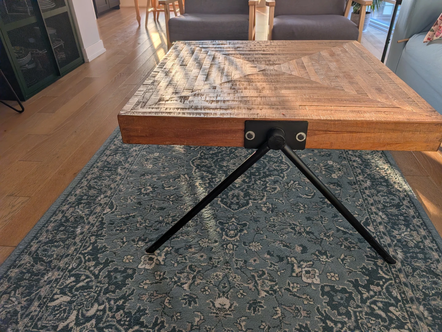 Structube "Zak" Recycled Teak Coffee Table - Perfect Condition - photo 3