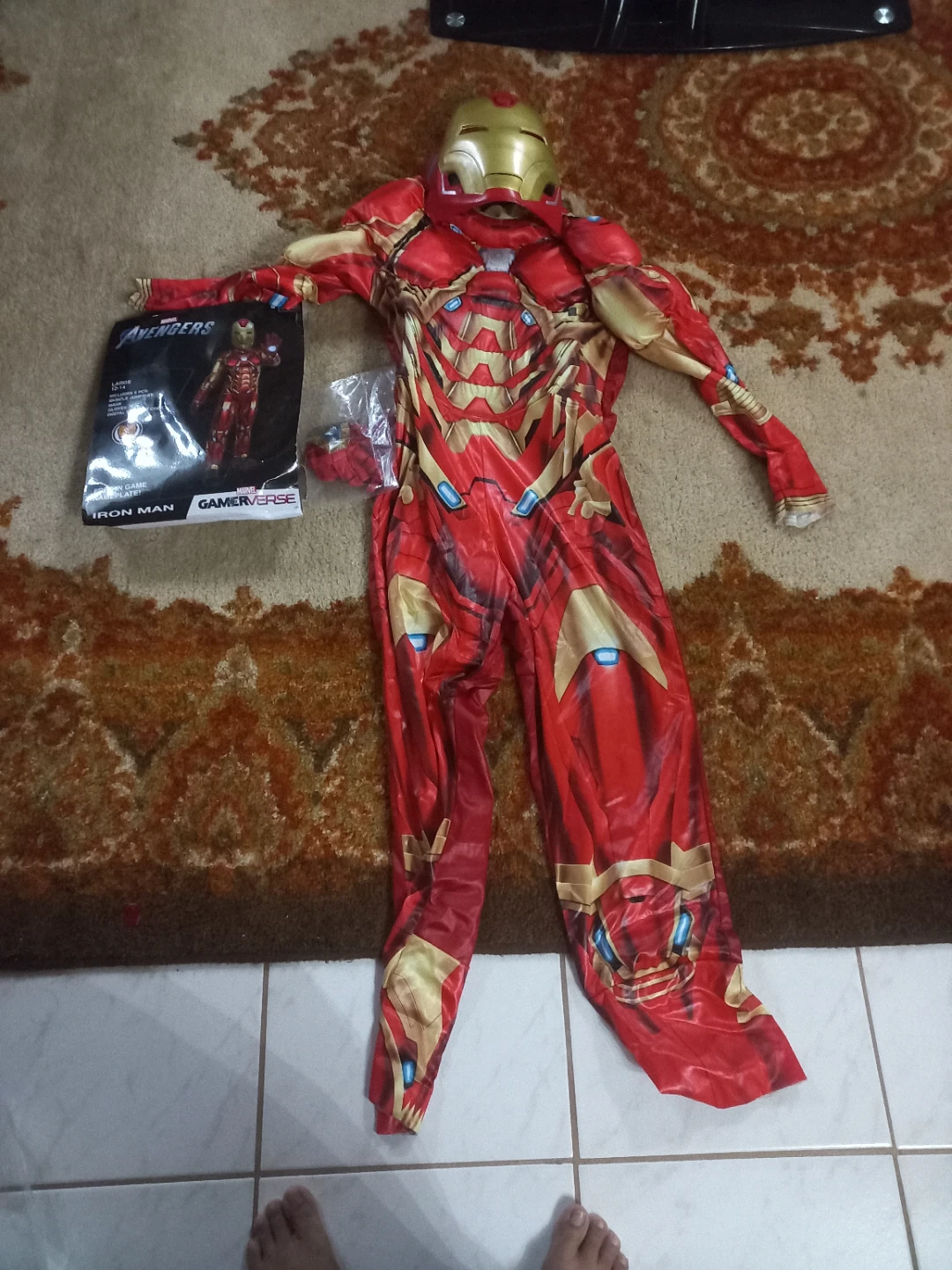HALLOWEEN Marvel Avengers Iron Man Gamerverse Costume Size Large