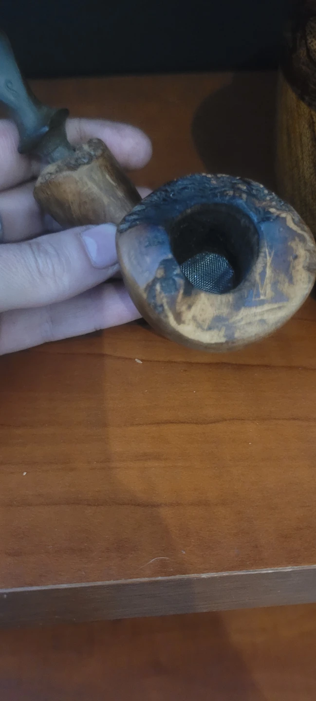 VERY OLD DENMARK HAND CARVED PIPE - photo 2