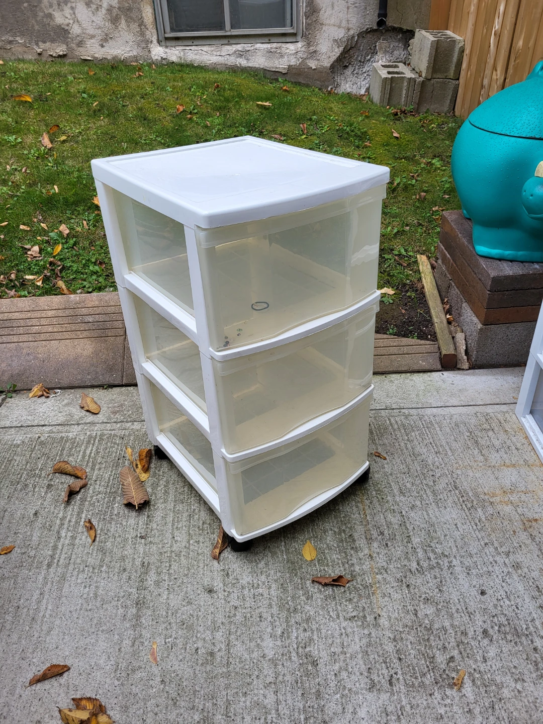 3-Drawer Plastic Storage Cart