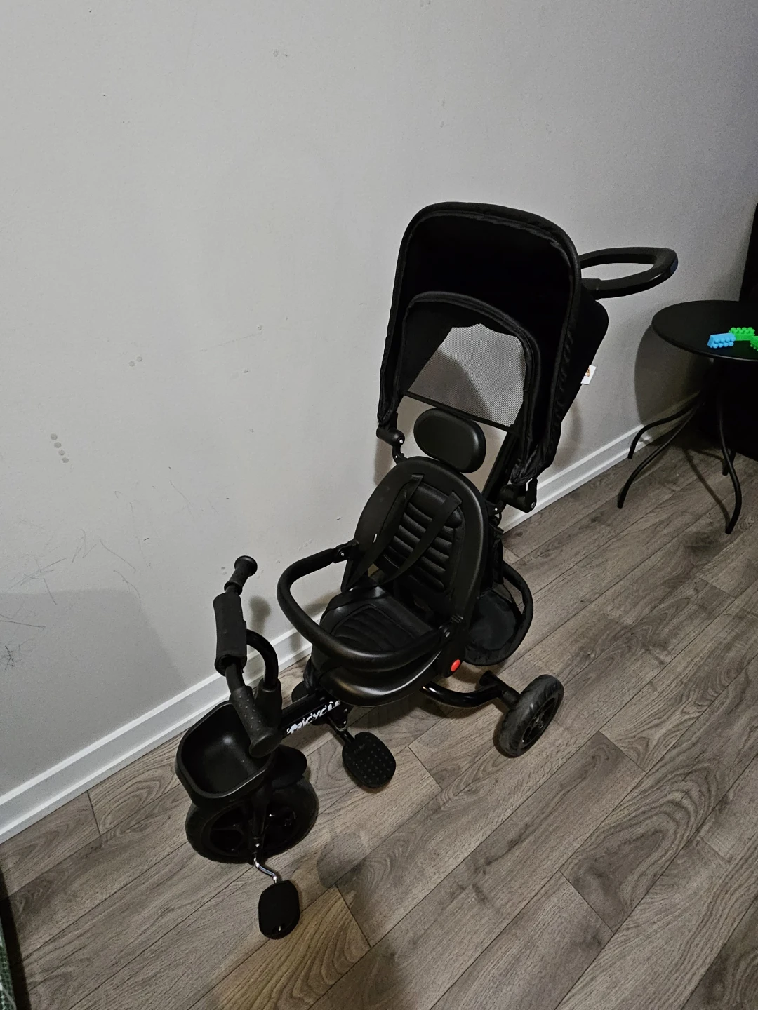 Black Kids Convertible Tricycle Stroller - photo 2