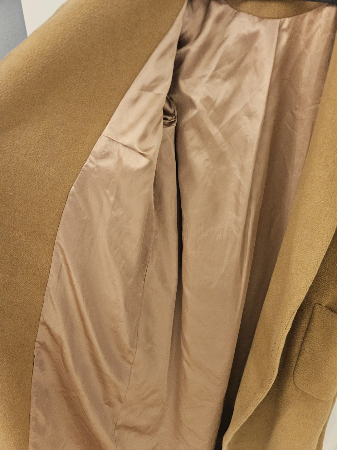 Women topshop beige long coat or jacket size small or medium - photo 4