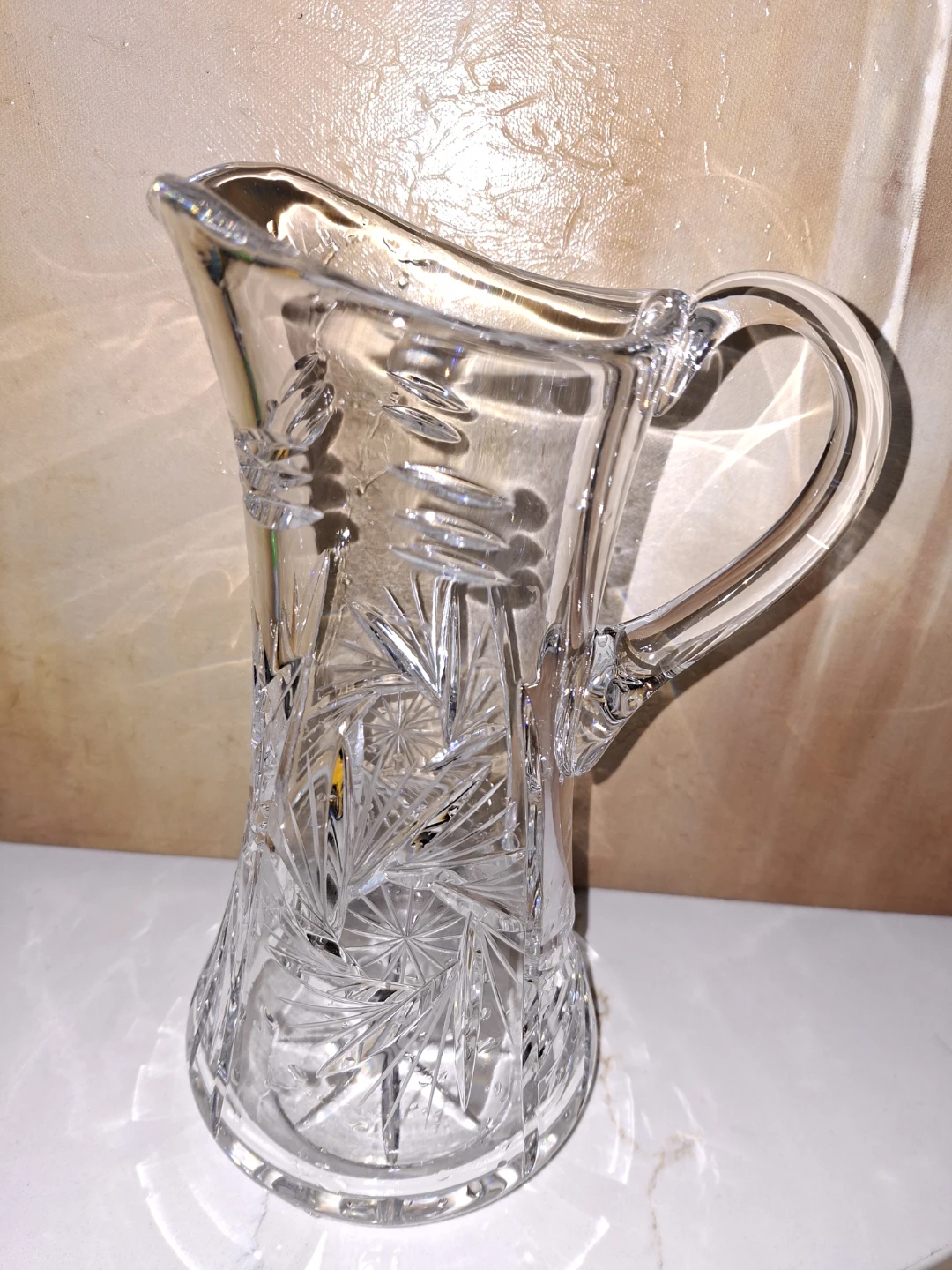 Vintage Cut Glass Pitcher