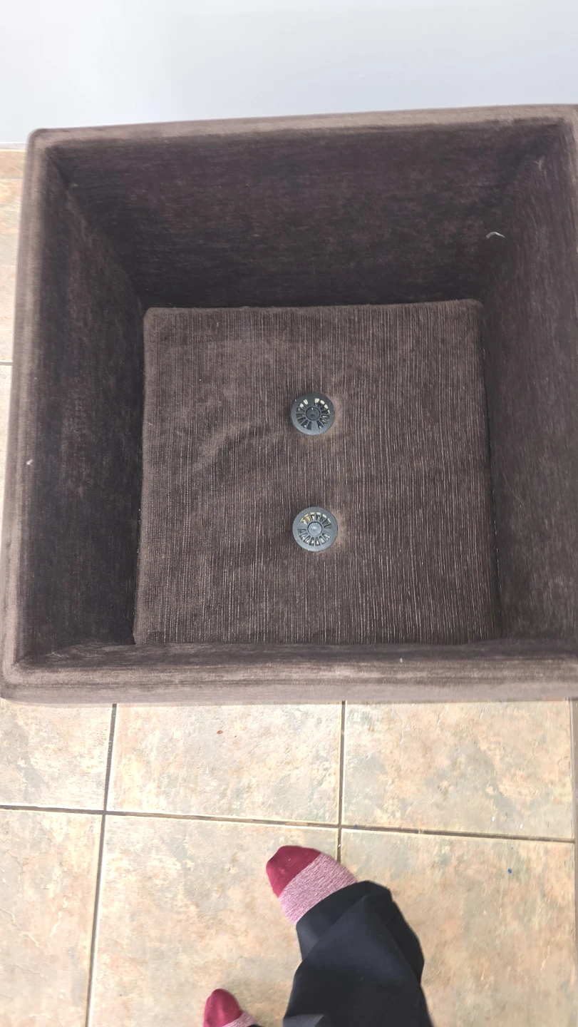 Storage Ottoman with Reversible Tray Top - photo 4