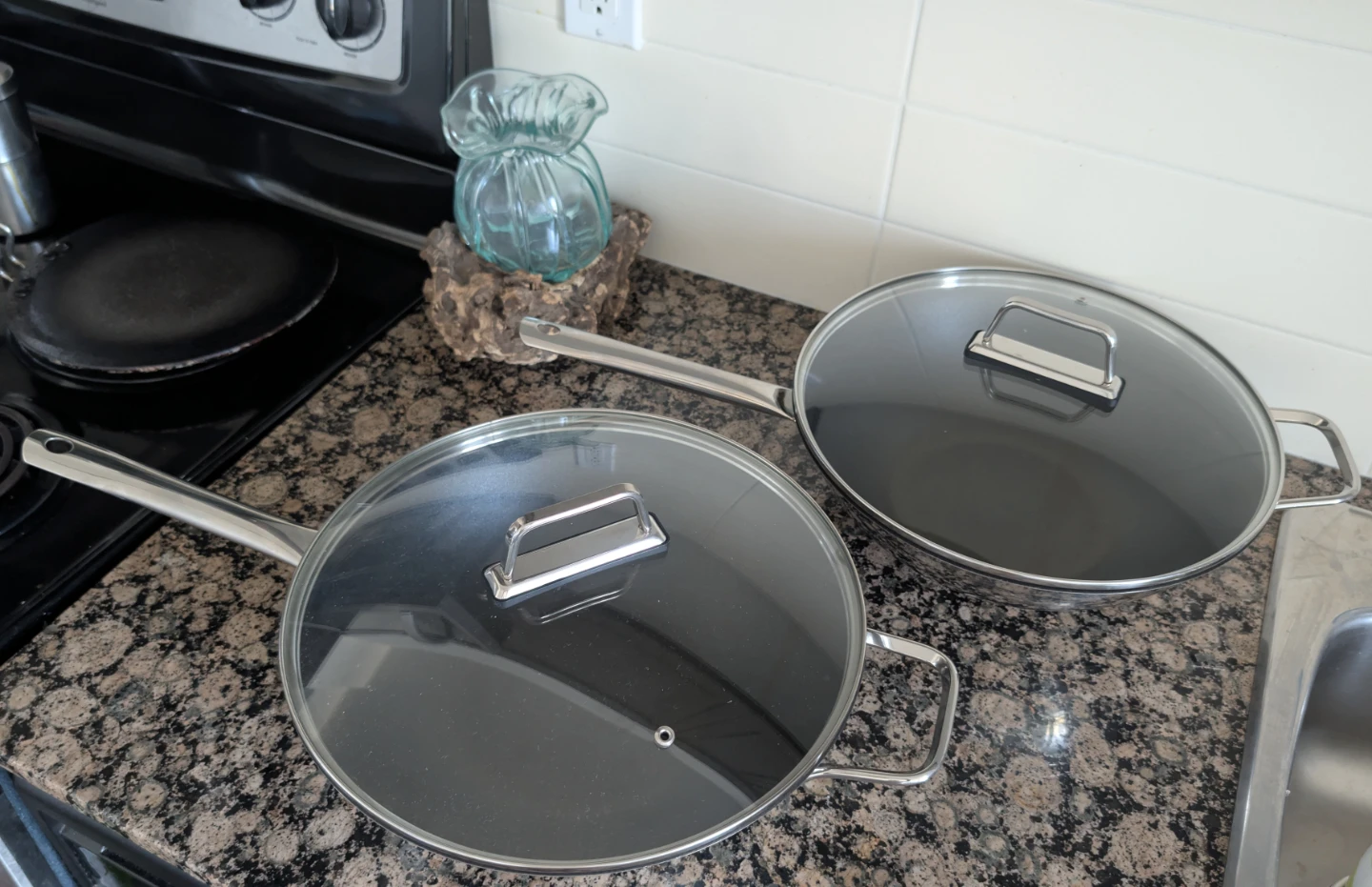 Set of 2 Two Kuhn Rikon Swiss Design Woks - 30cm