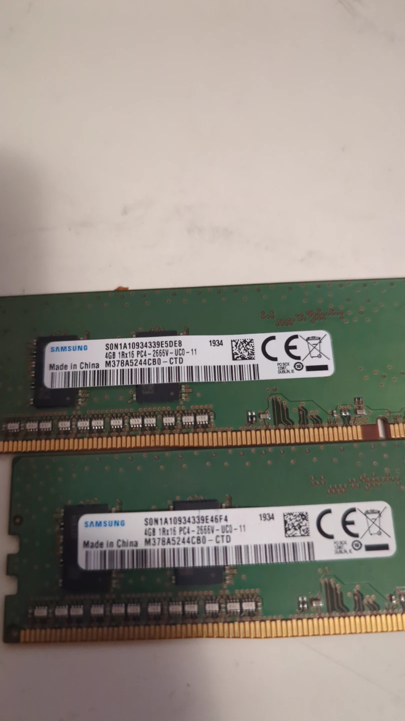 Samsung 8gb(2x4gb) 2666mhz ddr4 ram kit