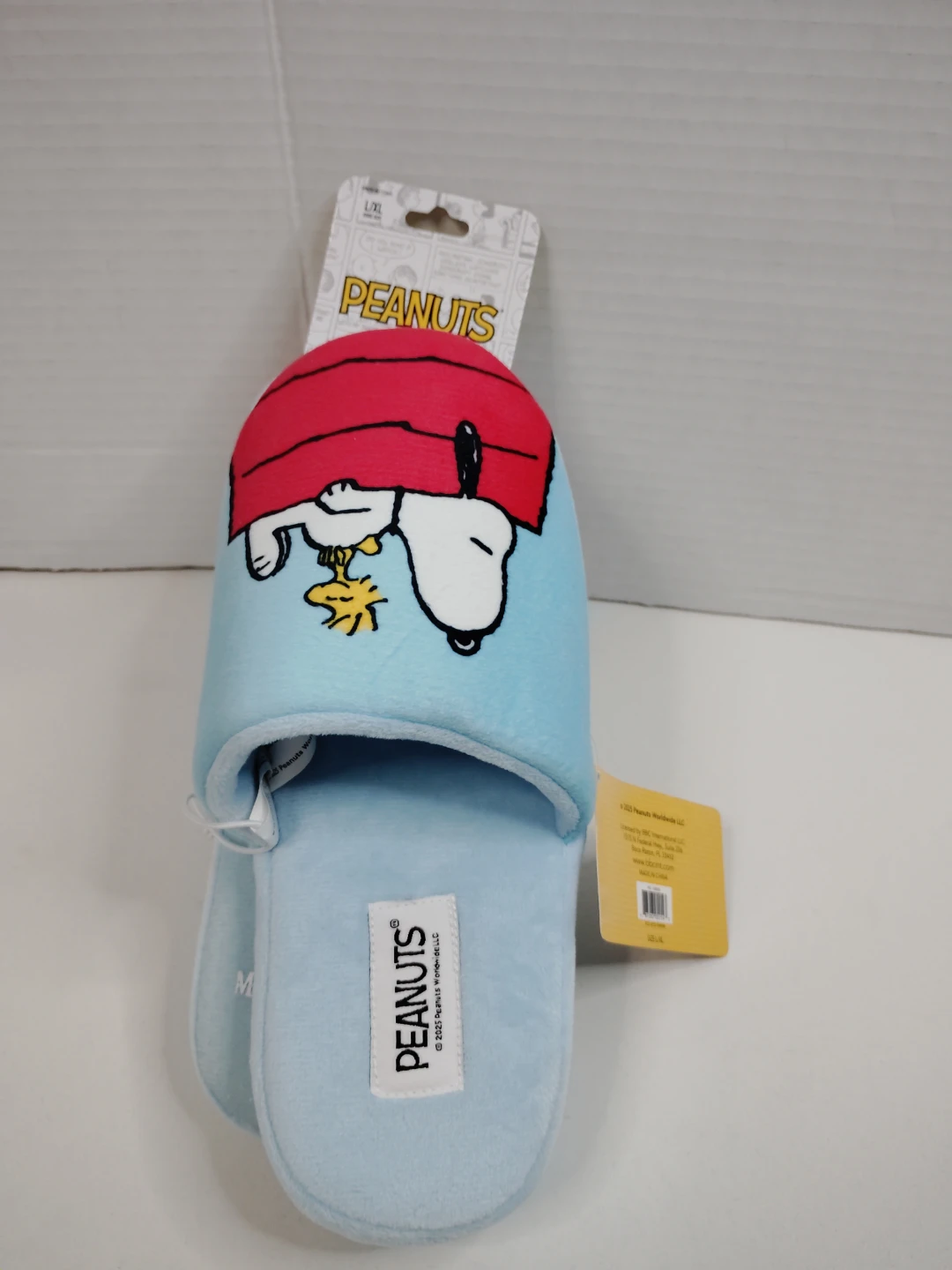 Peanuts Snoopy Plush Slippers Blue L/XL - photo 2
