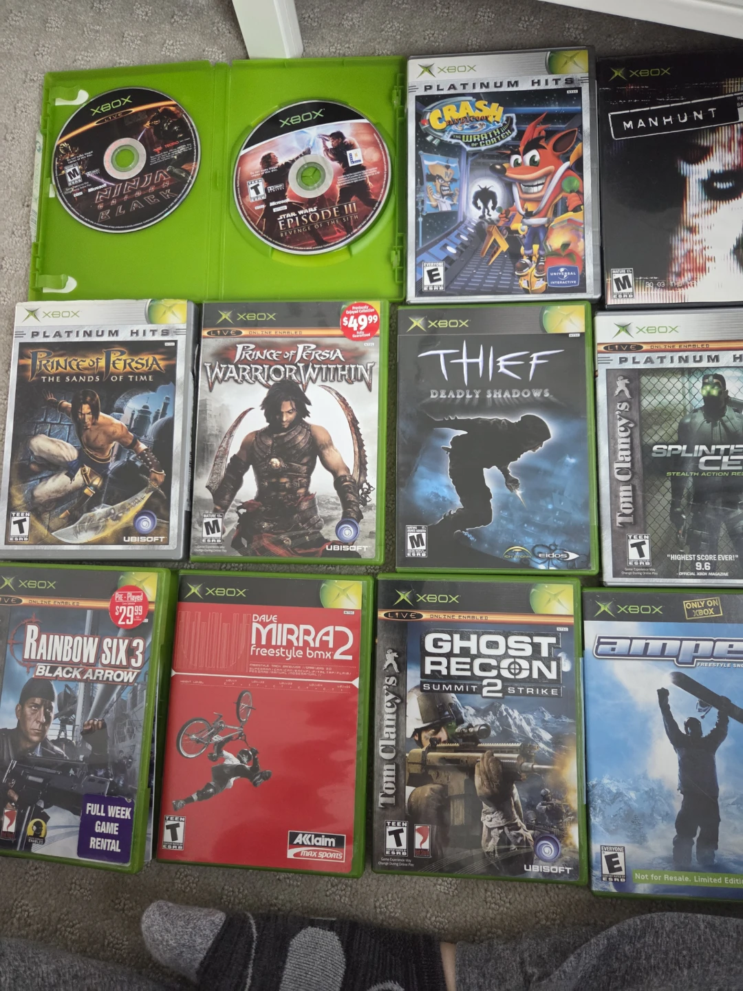 Original Xbox Console with 2 Controllers and 12 Games - photo 3