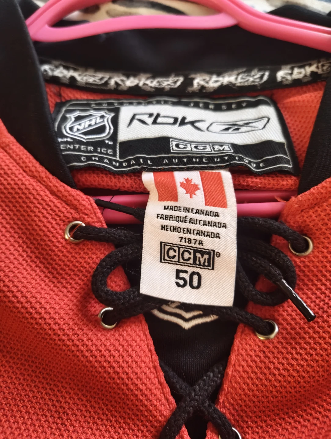 Calgary Flames Kiprusoff Reebok Authentic Jersey - photo 4