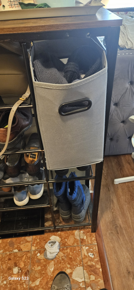 Industrial Style Shoe Rack and Storage Shelf - photo 4