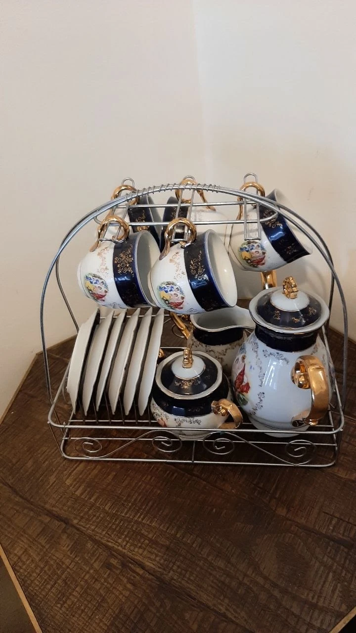 Vintage Style Decorative Tea Set with Stand - photo 3