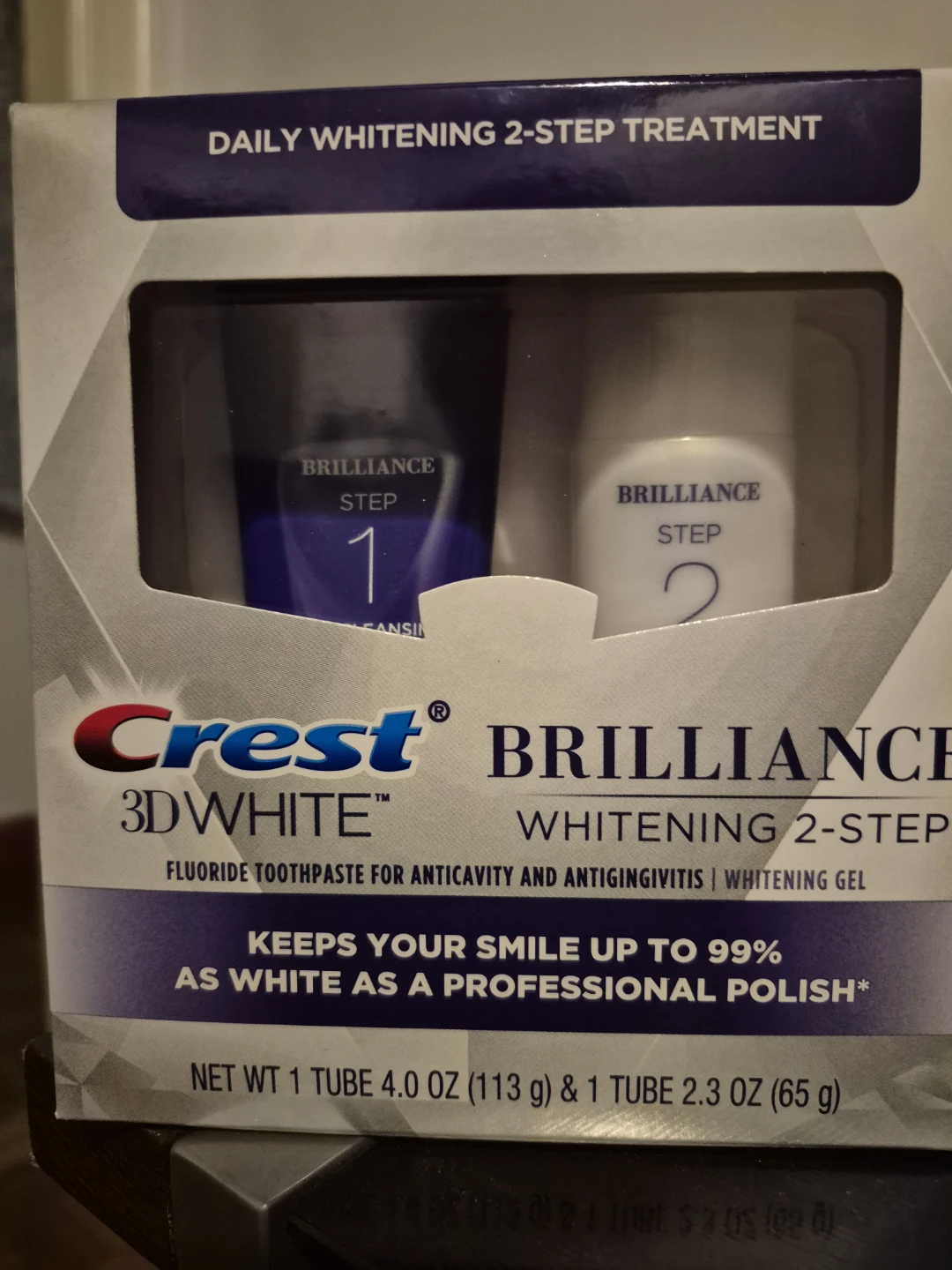 Crest 3D White Brilliance 2-Step Whitening System