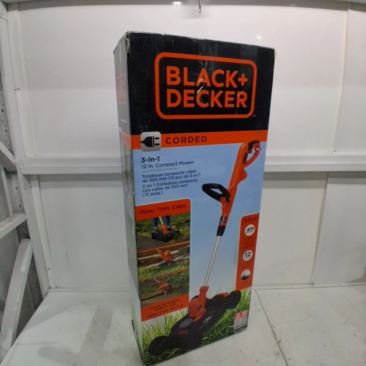 BLACK+DECKER 3-in-1 Electric Lawn Mower, Trimmer