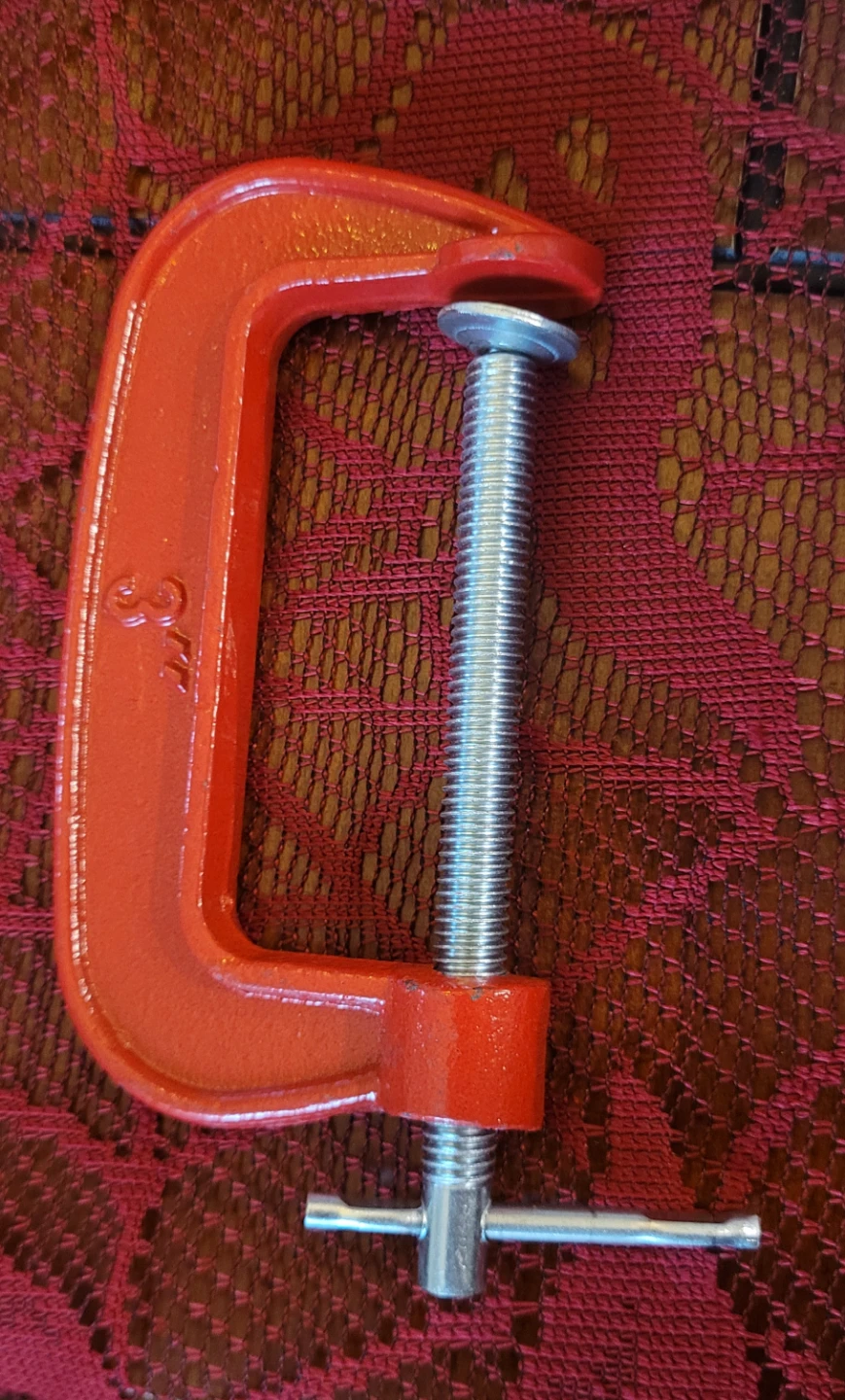 Set of Eight 3-inch C-Clamps