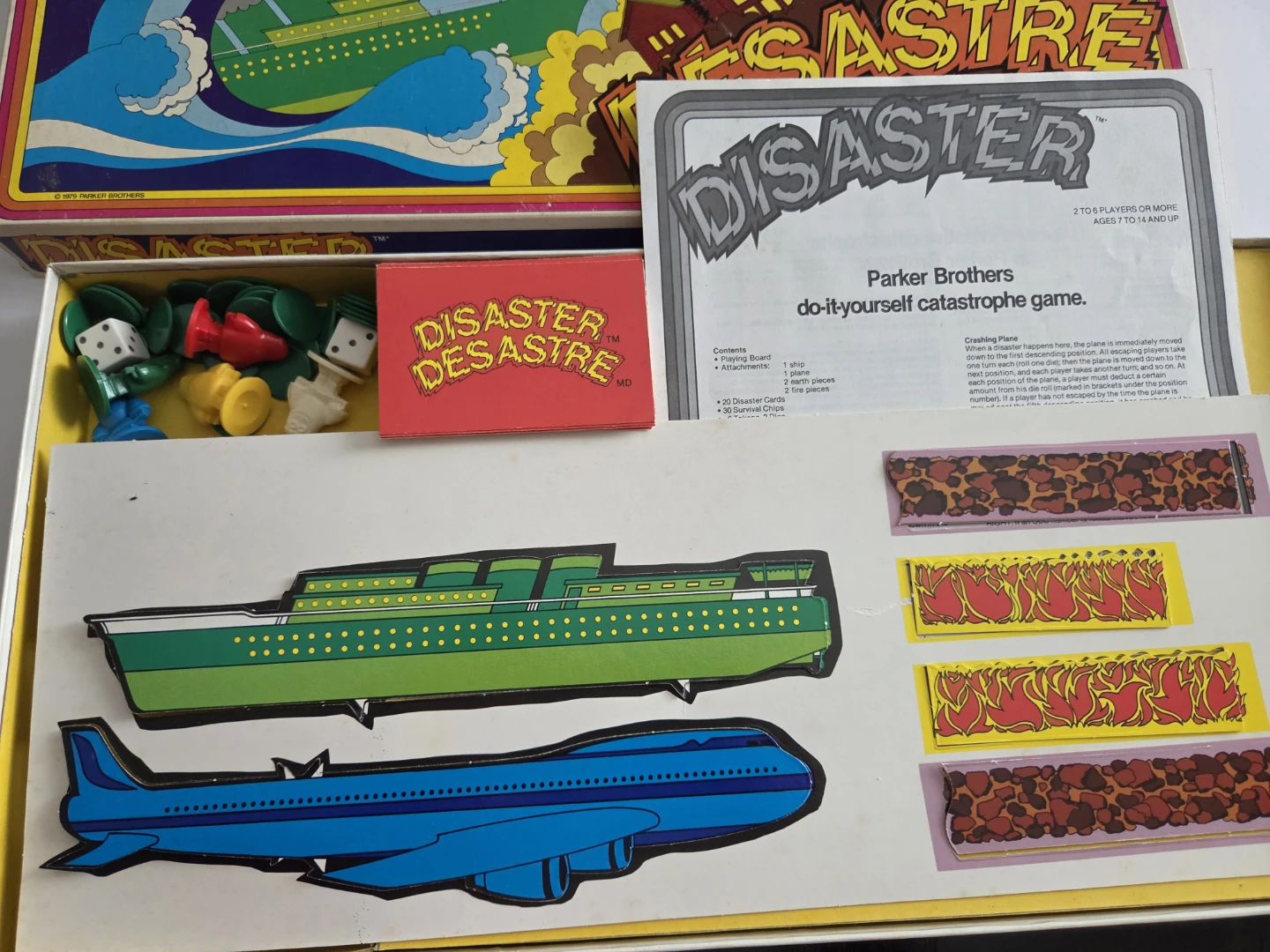 Vintage 1979 Parker Brothers Disaster Board Game - photo 3