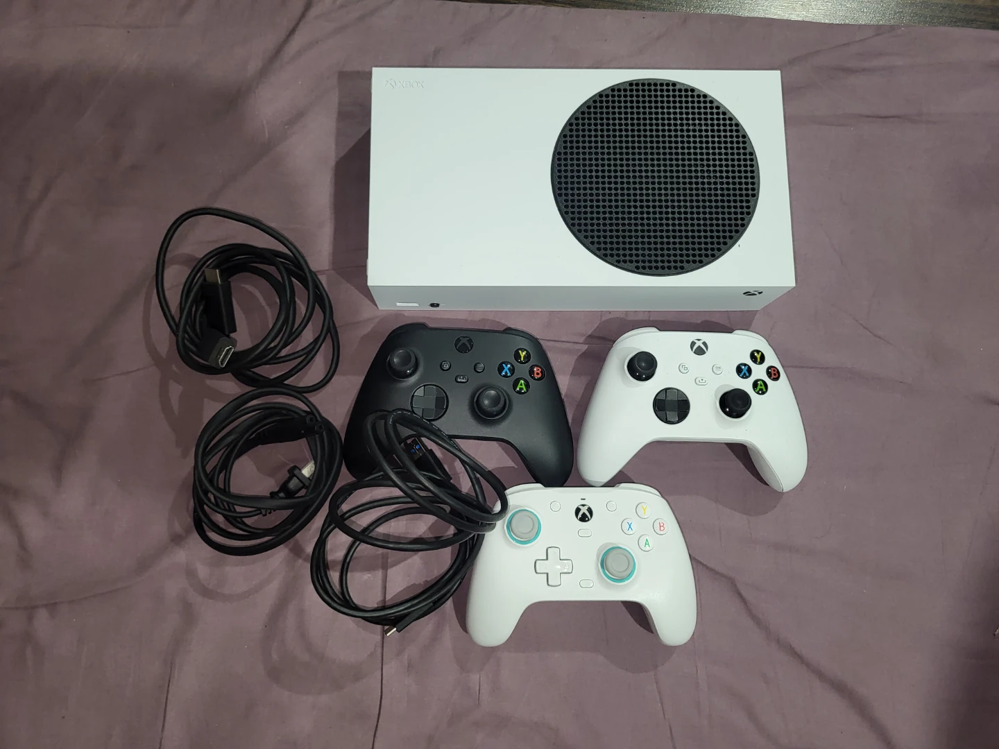 Xbox Series S Console with 3 Controllers