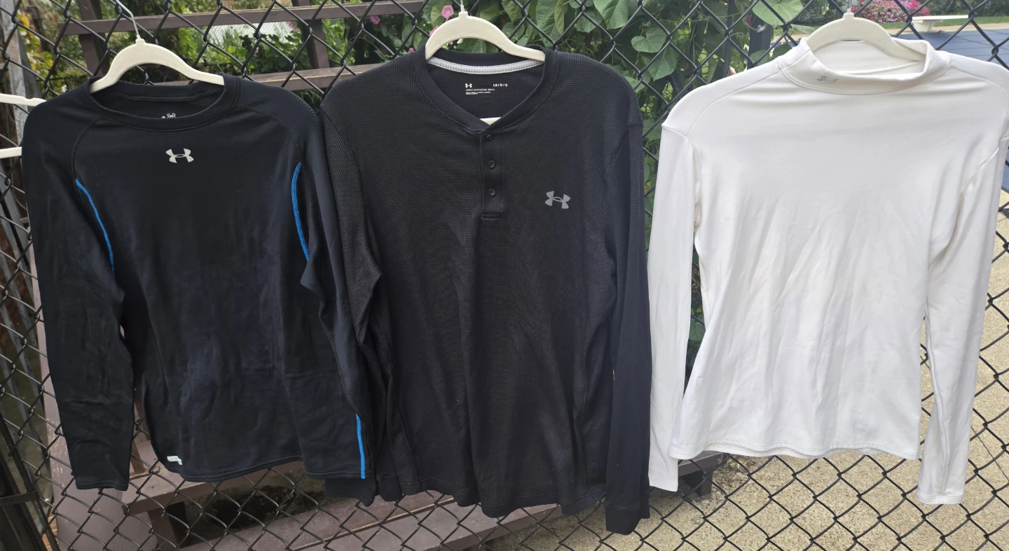 BASELAYER Armour Men's LARGE Tops - 3.  EUC.