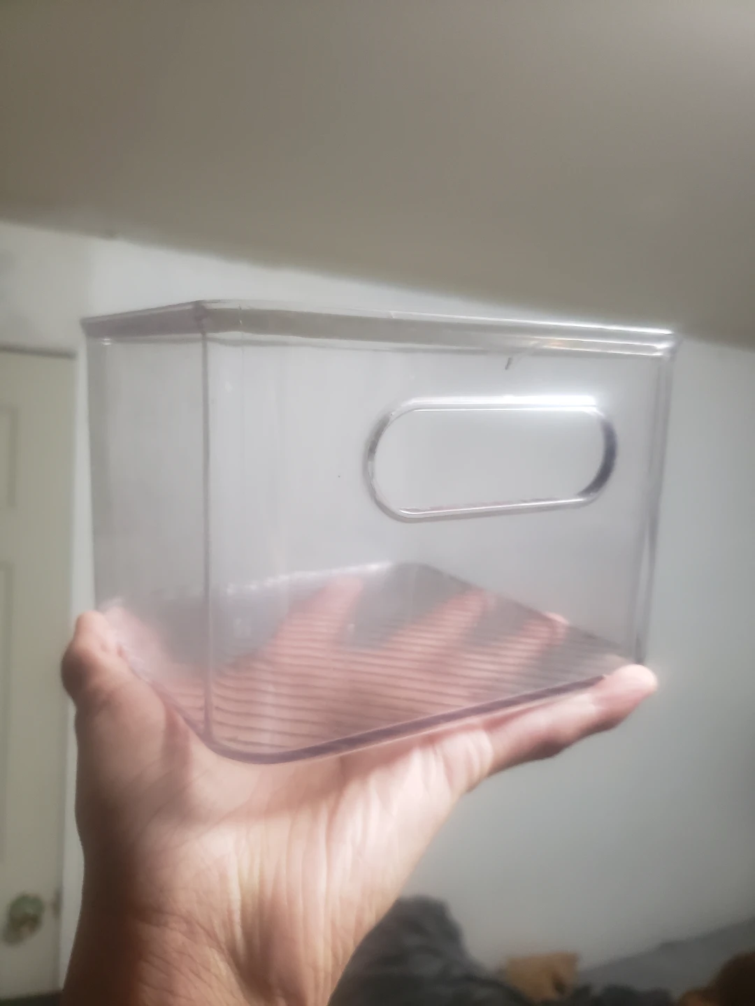 Set of 2 Clear Plastic Storage Bin - photo 2
