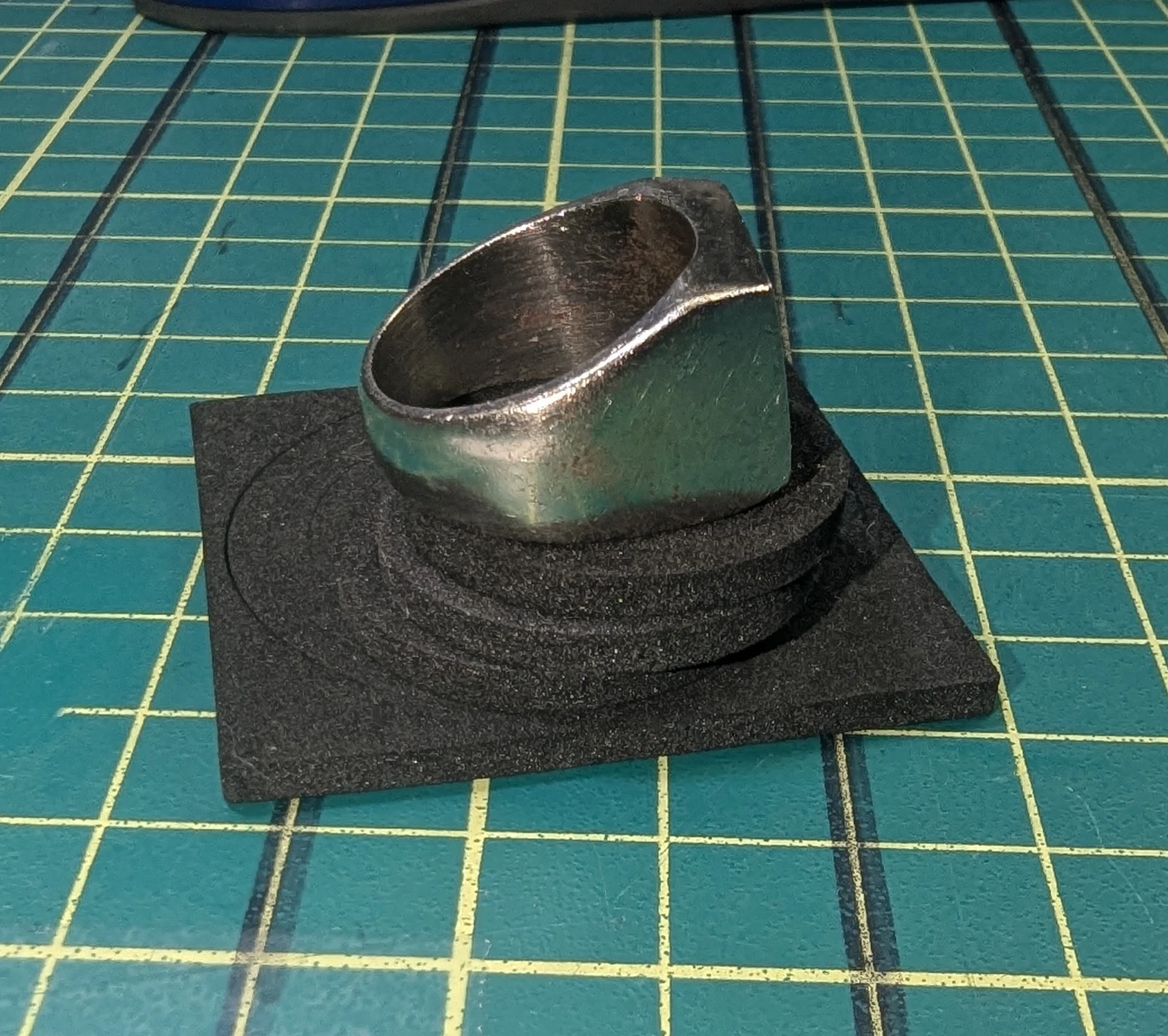 NIKE Stirling Silver 1980s Promotional Ring Sz 9,12grams - photo 3