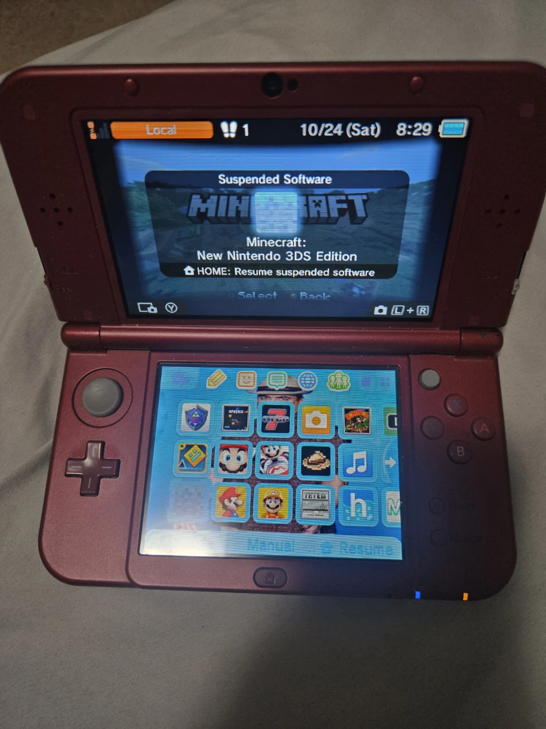 New Nintendo 3DS XL Red Modded - photo 2