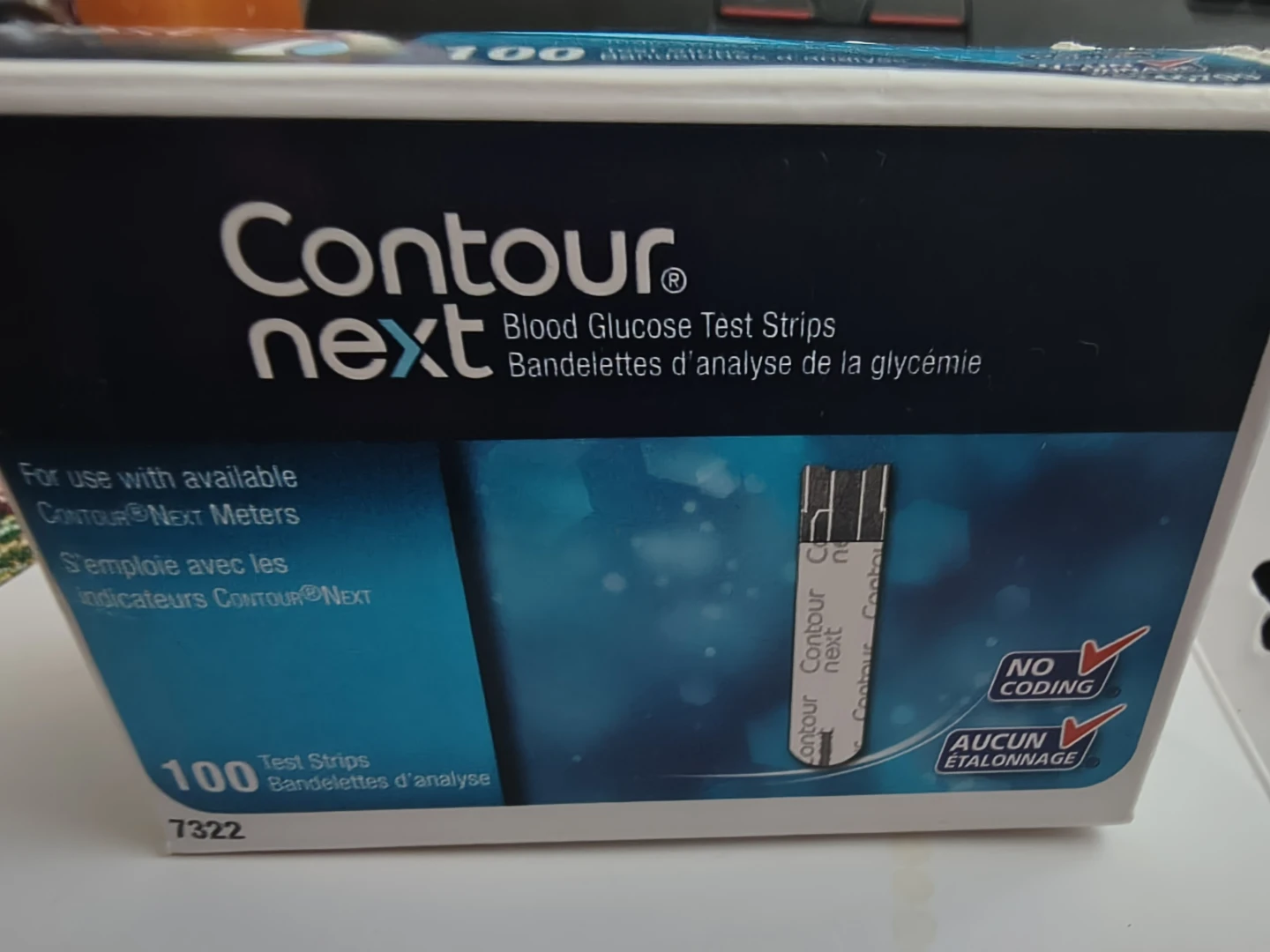 Contour Next Blood Glucose Test Strips (100 count)