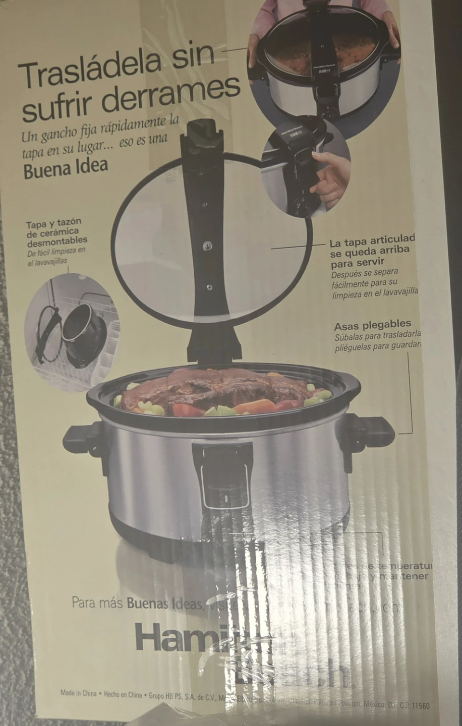 Hamilton Beach Stay or Go 6-Quart Portable Slow Cooker - photo 2