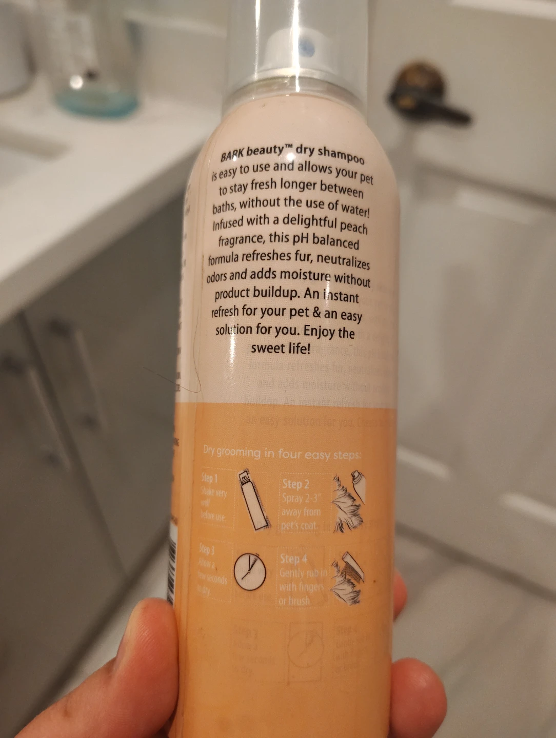 Bark Beauty Dry Shampoo for Dogs - Peachy Keen - photo 3