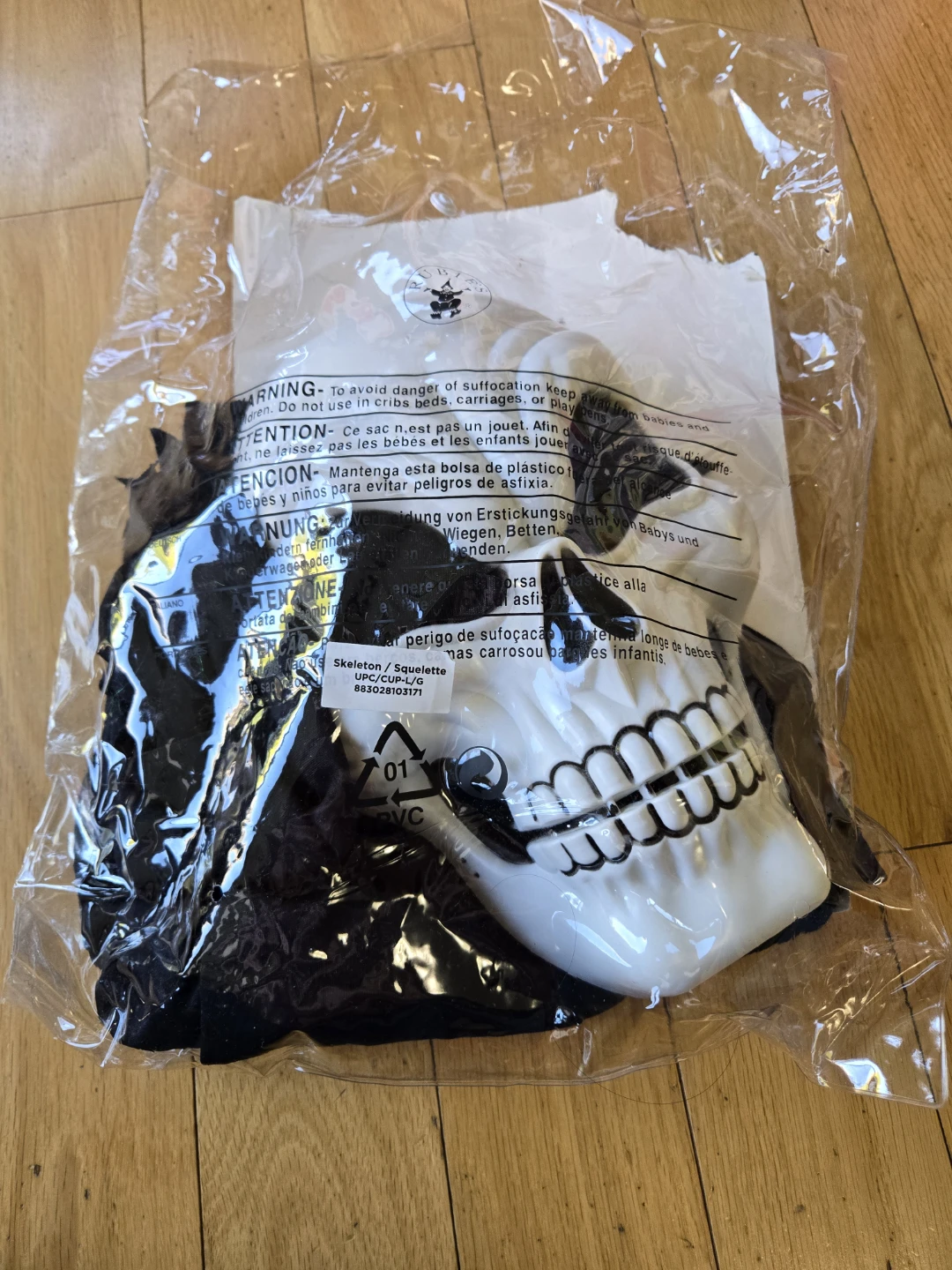Scary Skeleton Costume Large 10-12 - photo 2