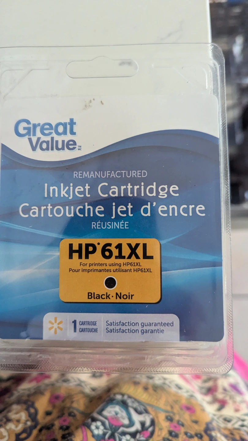 Great Value HP 61XL Black Remanufactured Ink Cartridge