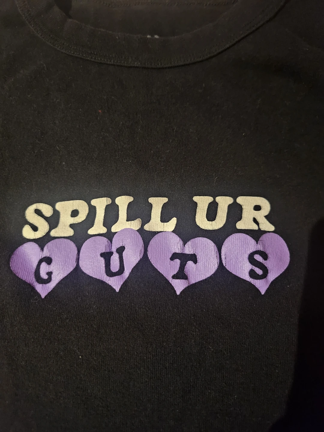 Olivia Rodrigo Guts Black Baby T-Shirt Crop Top - photo 3