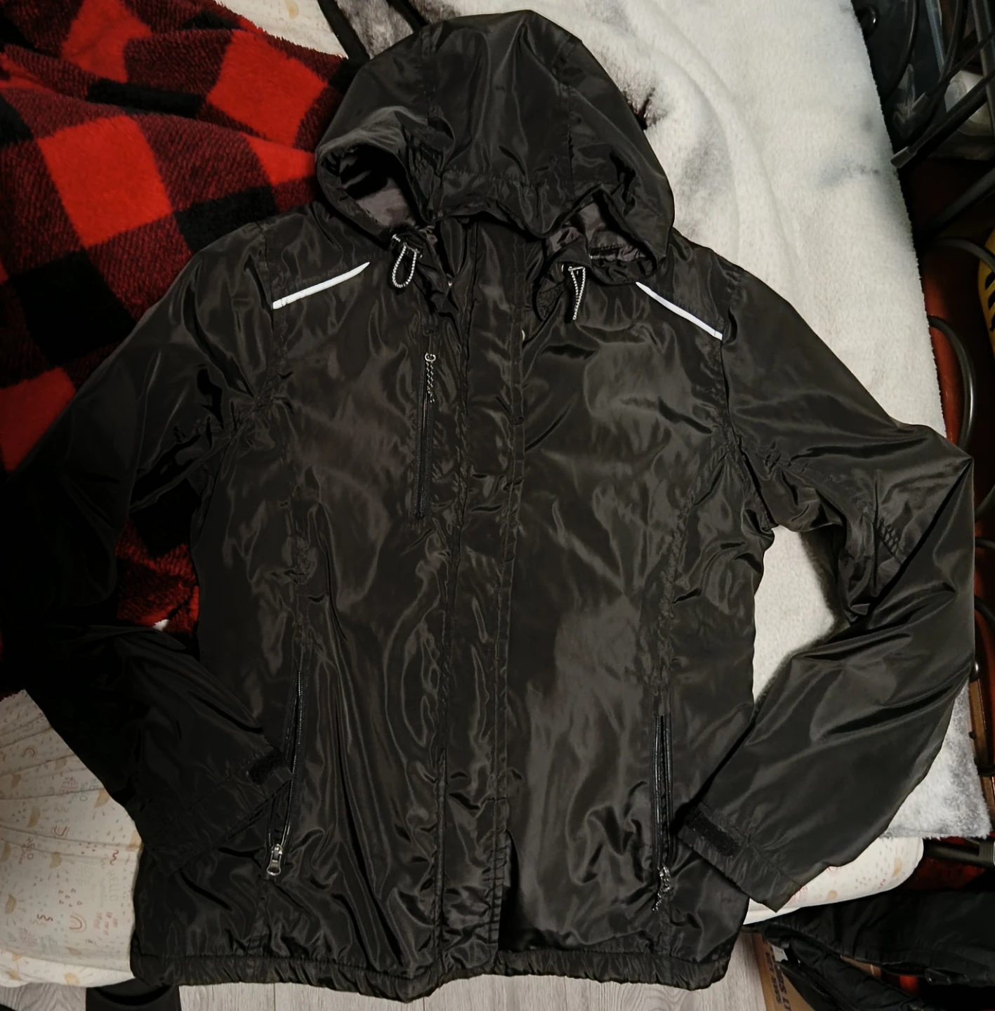 Windmark Women's Black Hooded Jacket - photo 2